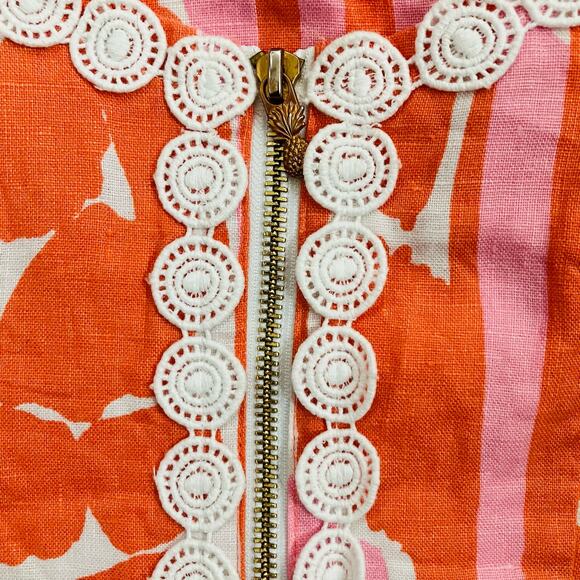 Lilly Pulitzer X Target Orange Pink Giraffe Dress Size 8 - Picture 4 of 5
